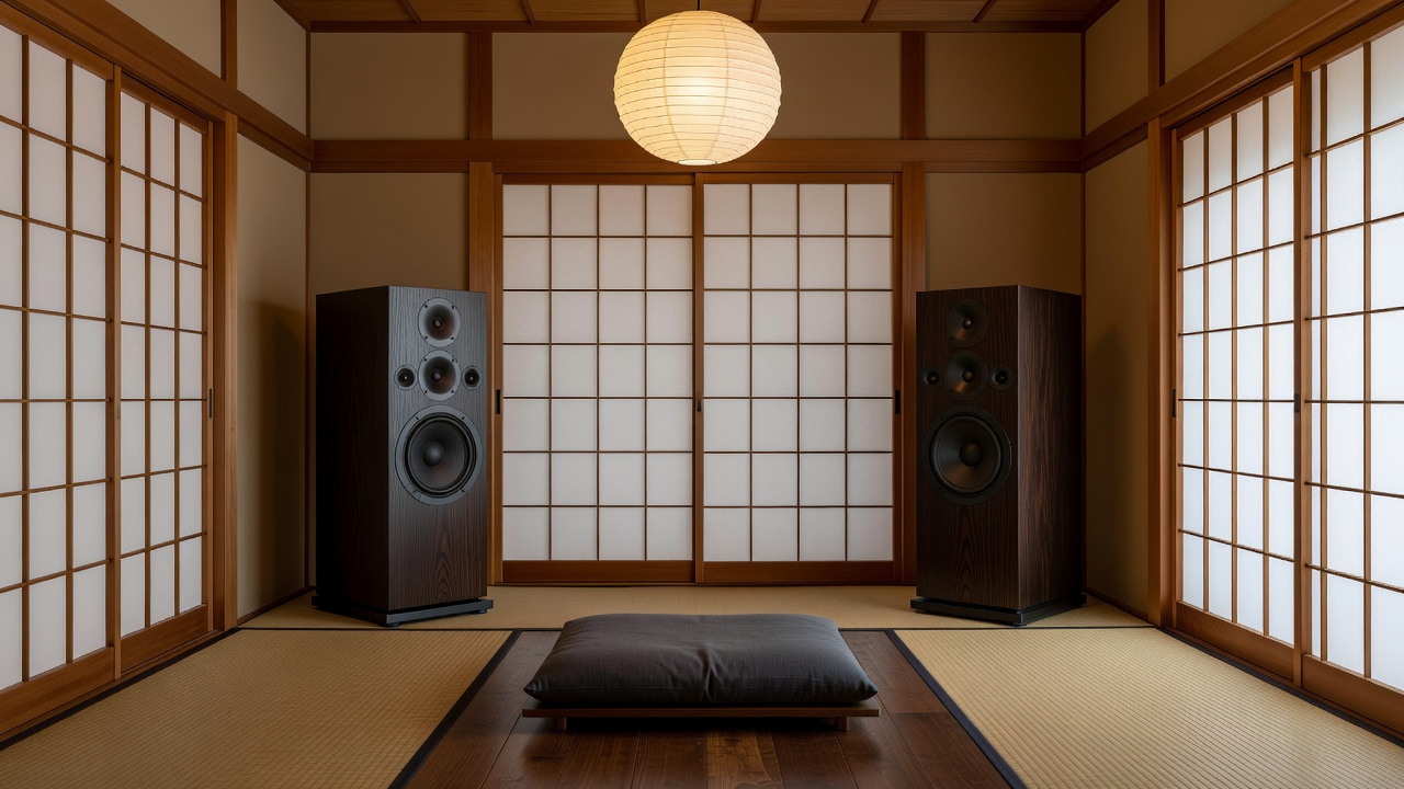 Japanese Minimalist Listening Room